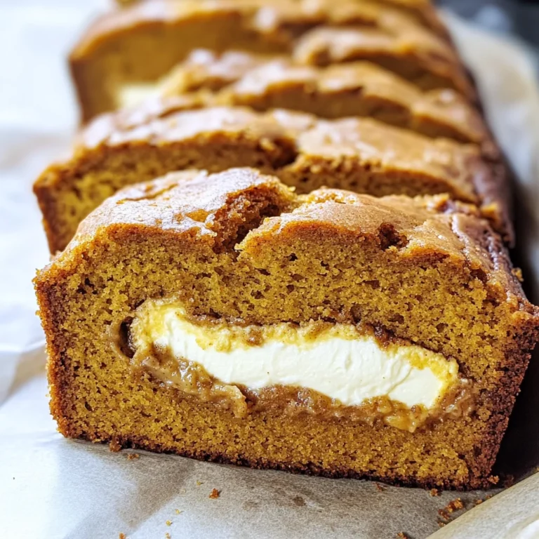 Cream Cheese-Filled Pumpkin Bread