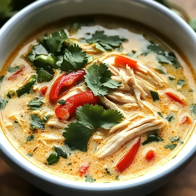 Easy Thai Coconut Chicken Soup