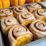 Homemade Pumpkin Chai Cinnamon Rolls