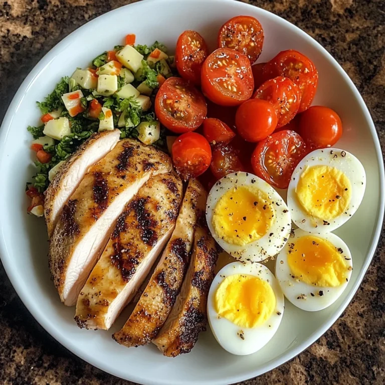 Tomato-Lovers Protein Plate with Chicken & Eggs