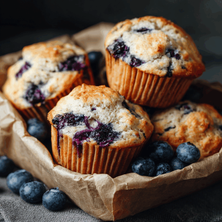 Homemade Blueberry Protein Muffins