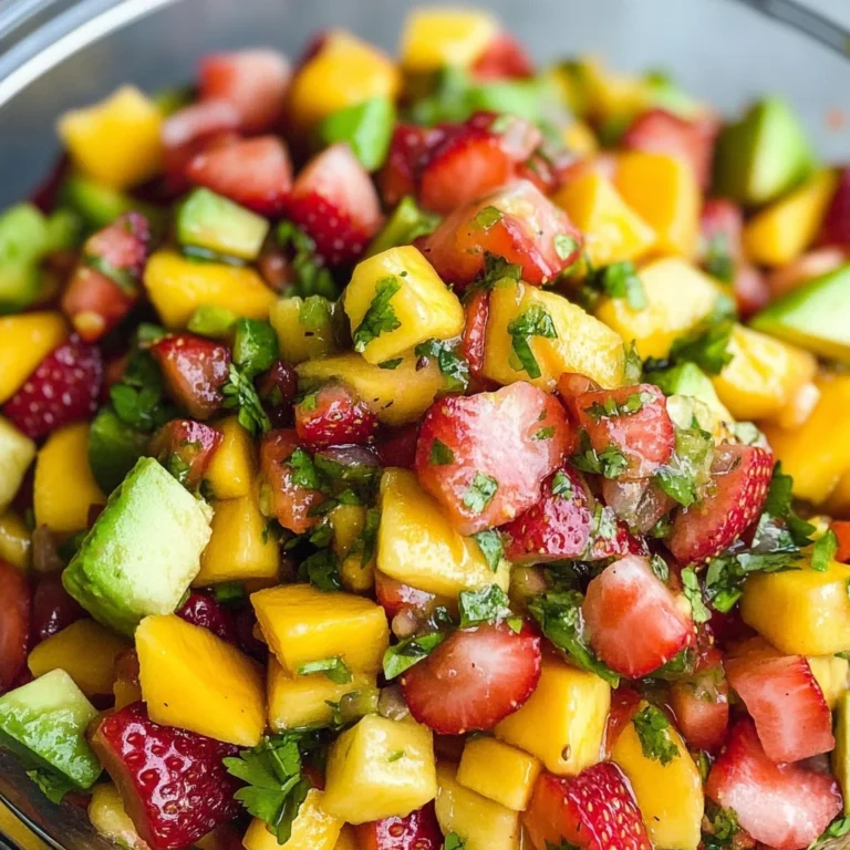 Avocado Strawberry Mango Salsa