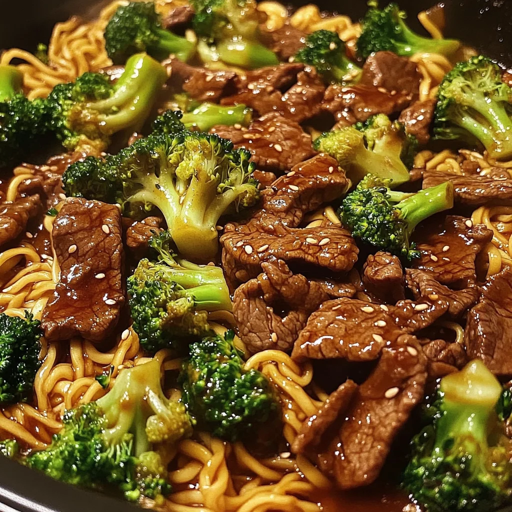Beef, Broccoli & Noodle Stir-Fry
