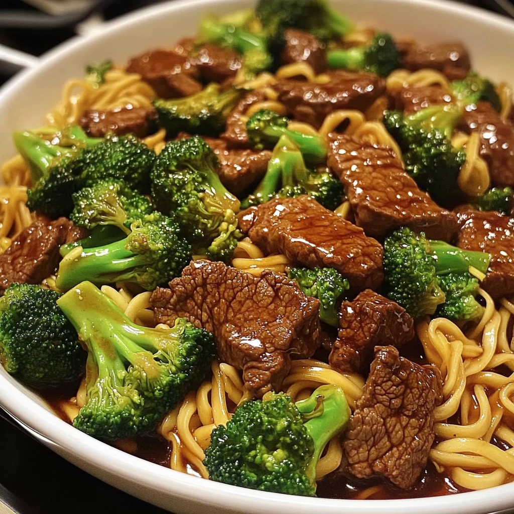 Beef, Broccoli & Noodle Stir-Fry