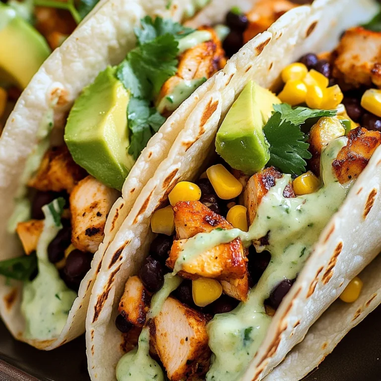 Chili Lime Chicken Tacos Recipe