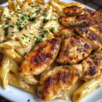 Creamy Cajun Three-Cheese Chicken Penne Recipe
