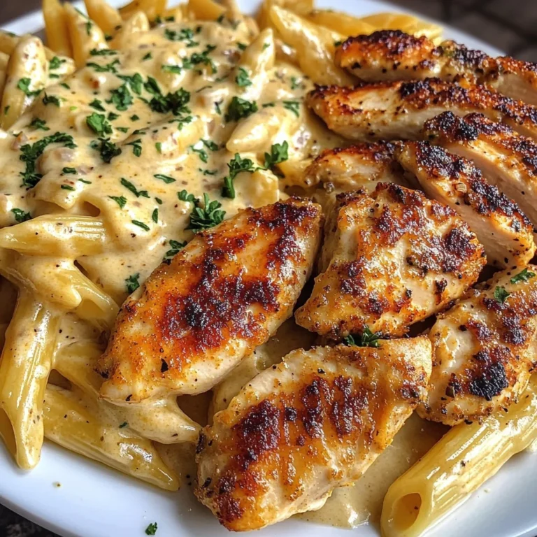 Creamy Cajun Three-Cheese Chicken Penne Recipe