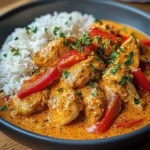 Creamy Paprika Chicken with Rice