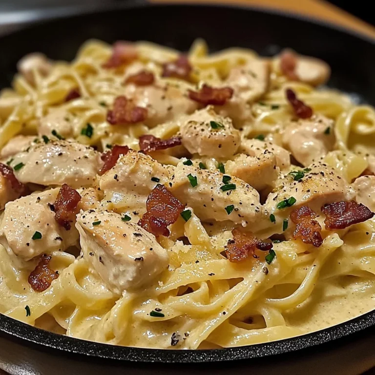 Creamy Skillet Chicken Carbonara with Bacon