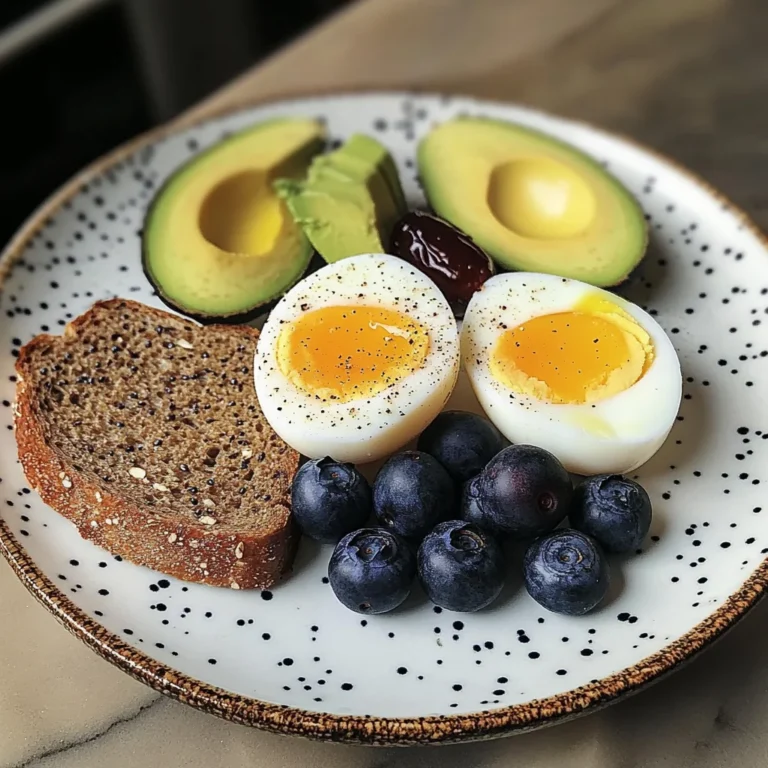 Creamy Soft-Boiled Egg Breakfast Plate