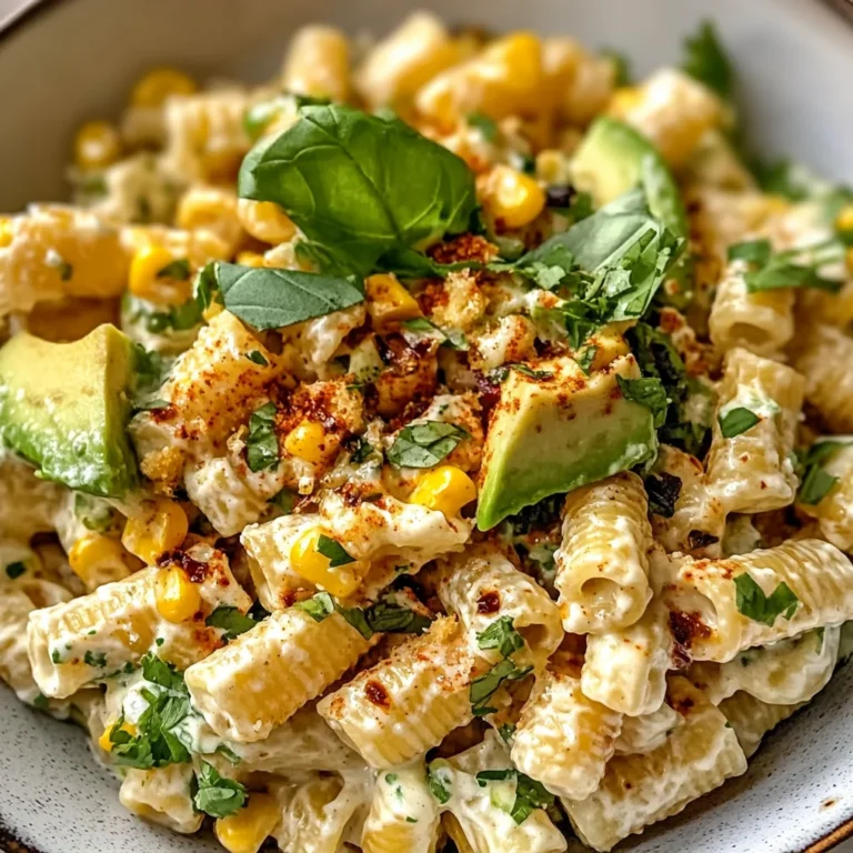 Creamy Street Corn Pasta Salad