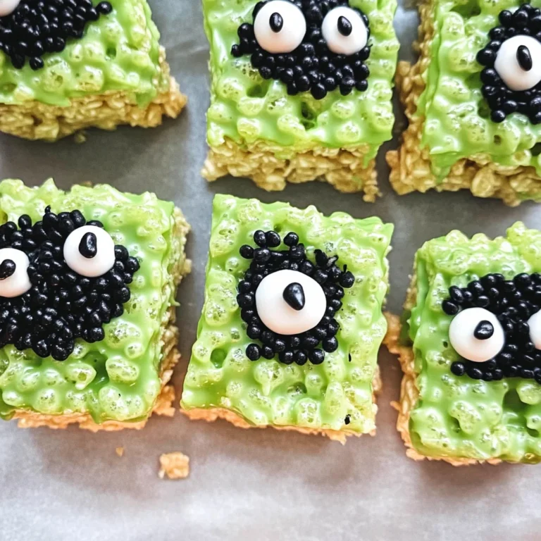 Frankenstein Halloween Rice Krispie Treats