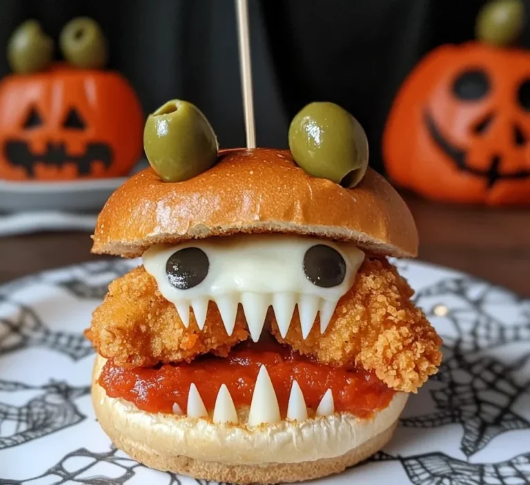 Halloween Chicken Parm Sliders