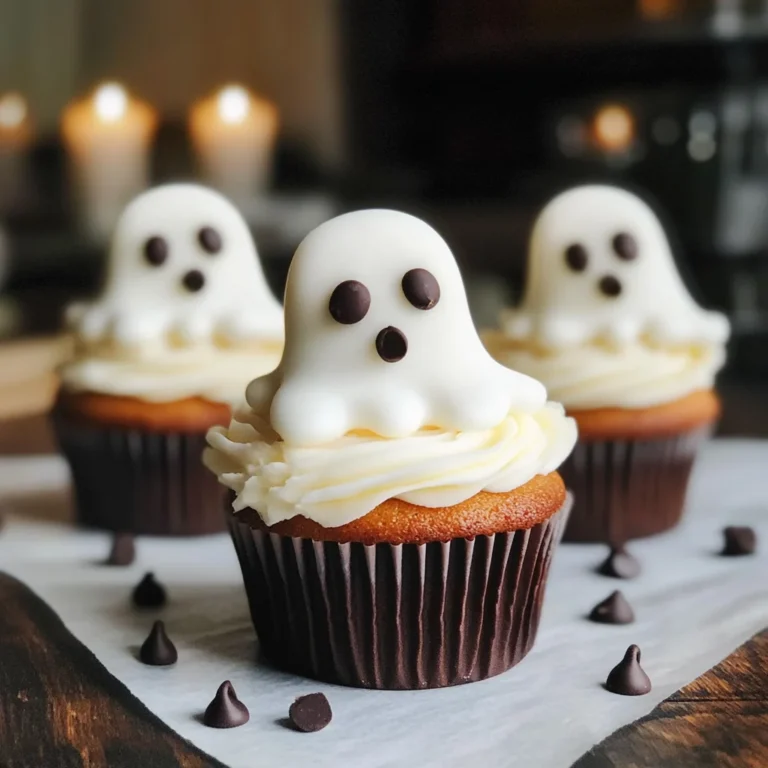 Halloween Cupcakes: Ghost Cupcakes