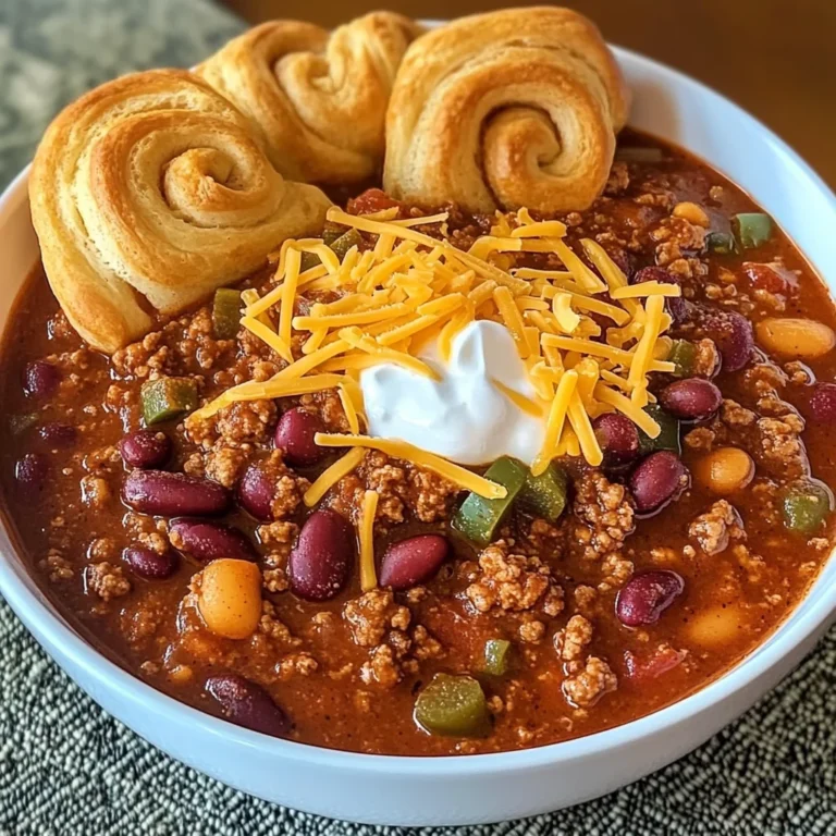 Hillbilly Chili and Cinnamon Rolls