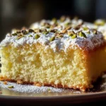 Lemon Pistachio Ricotta Cloud Cake