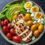 Mediterranean Chicken Salad Bowl
