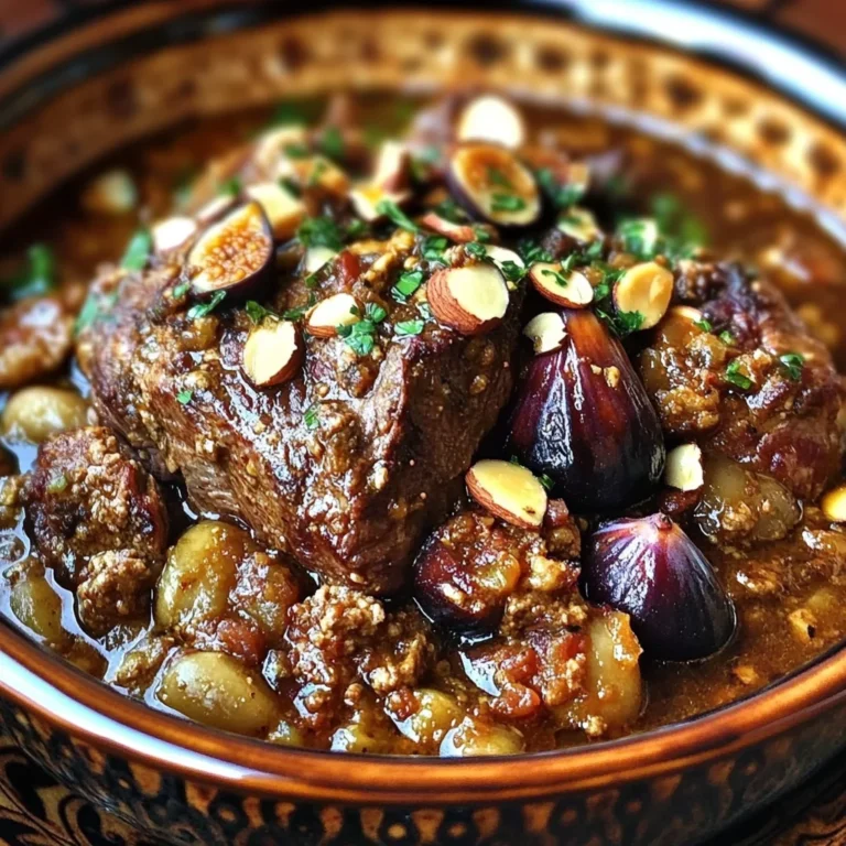 Moroccan Lamb Tagine with Figs, Almonds & Warm Spices