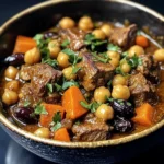 Moroccan Lamb Tagine with Prunes, Chickpeas & Warm Spices