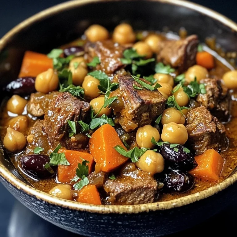 Moroccan Lamb Tagine with Prunes, Chickpeas & Warm Spices