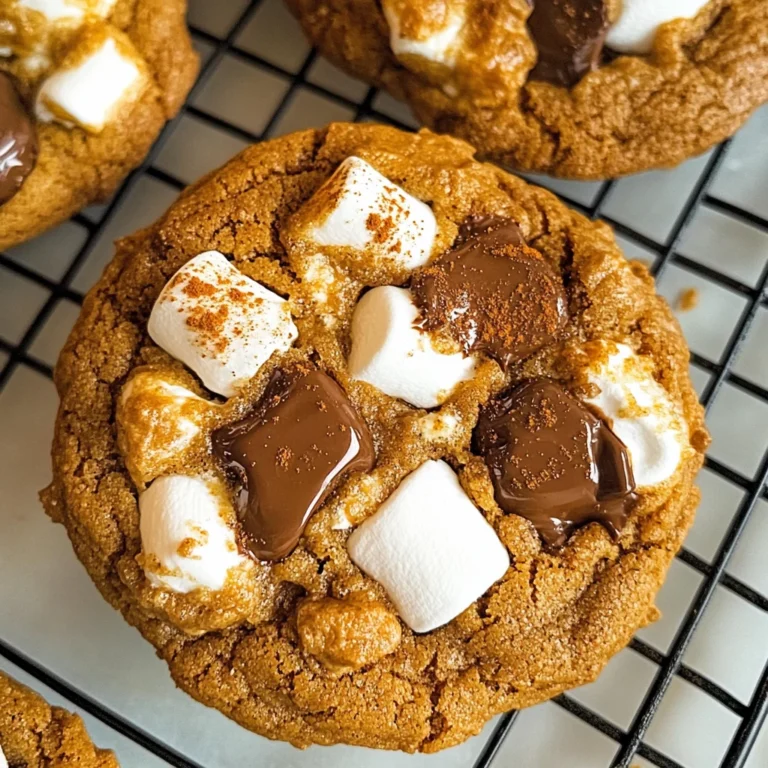 Pumpkin S'mores Cookies