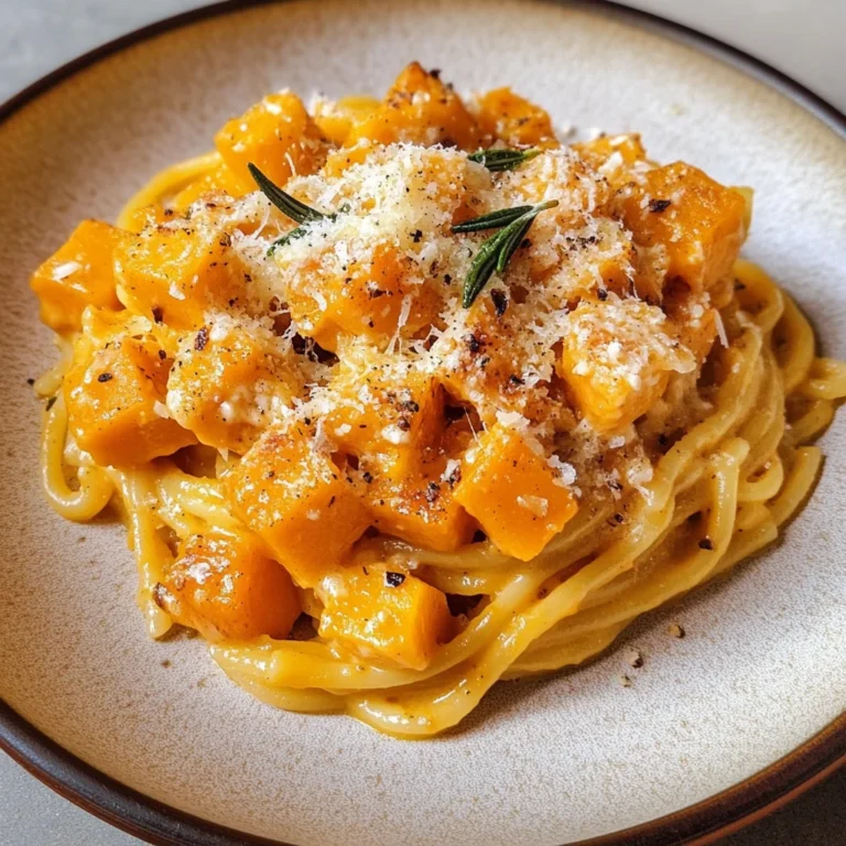 Roasted Pumpkin and Garlic Pasta