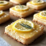 Rosemary-Lemon Shortbread with Salted Glaze