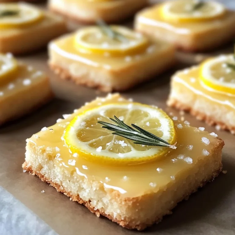 Rosemary-Lemon Shortbread with Salted Glaze