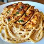 Savory Cajun Chicken over Creamy Parmesan Linguine