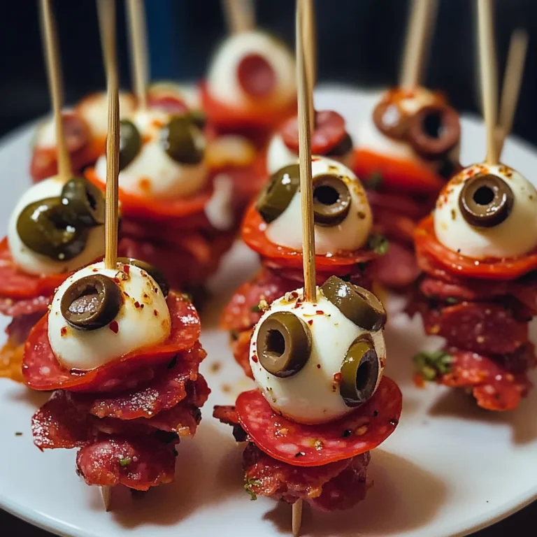 Skewered Salami Eyeballs