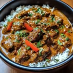 Slow-Simmered Beef Curry in Creamy Coconut Sauce