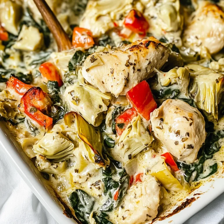 Spinach Artichoke Chicken Bake