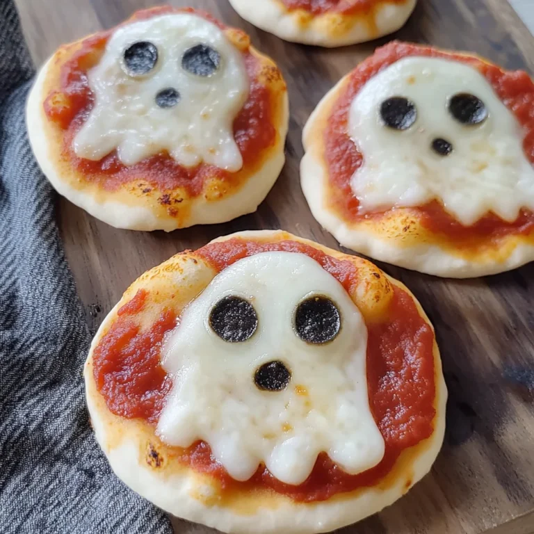 Spooktacular Mini Ghost Pizzas That Are Eerily Easy to Make