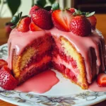 Strawberry Cream Cheese Pound Cake Recipe