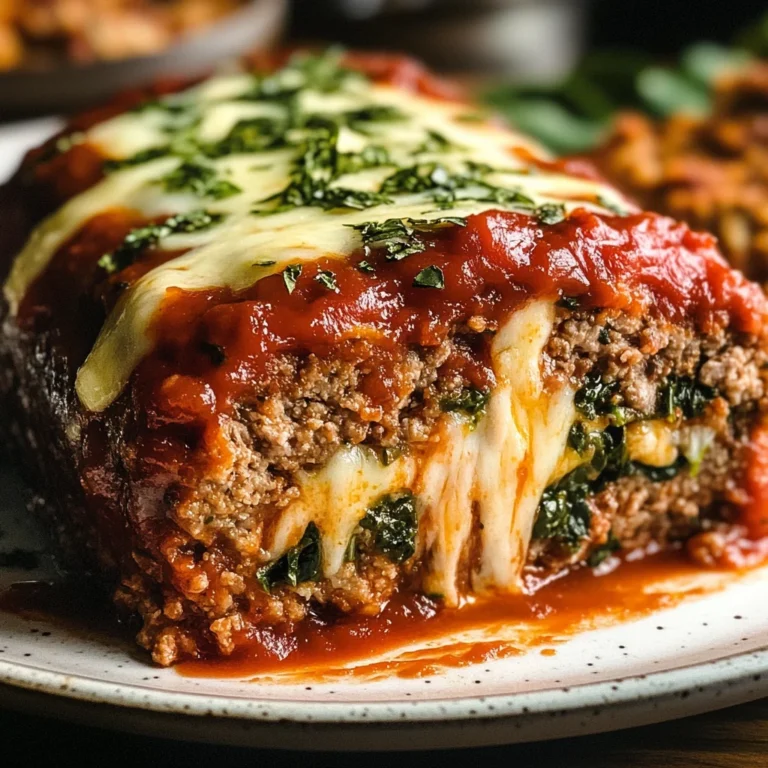 Stuffed Italian Meatloaf