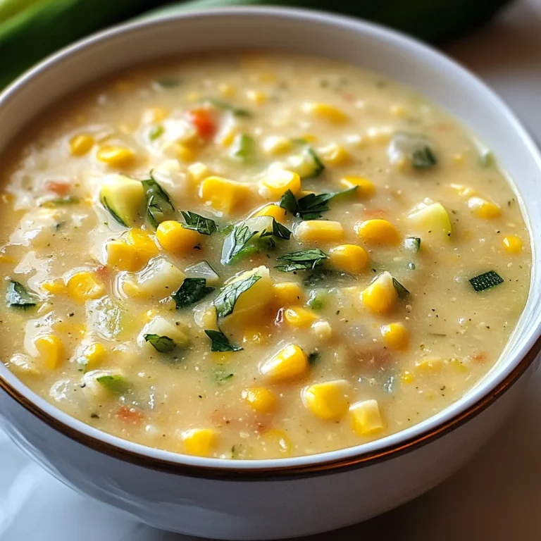 Summer Fresh Corn and Zucchini Chowder