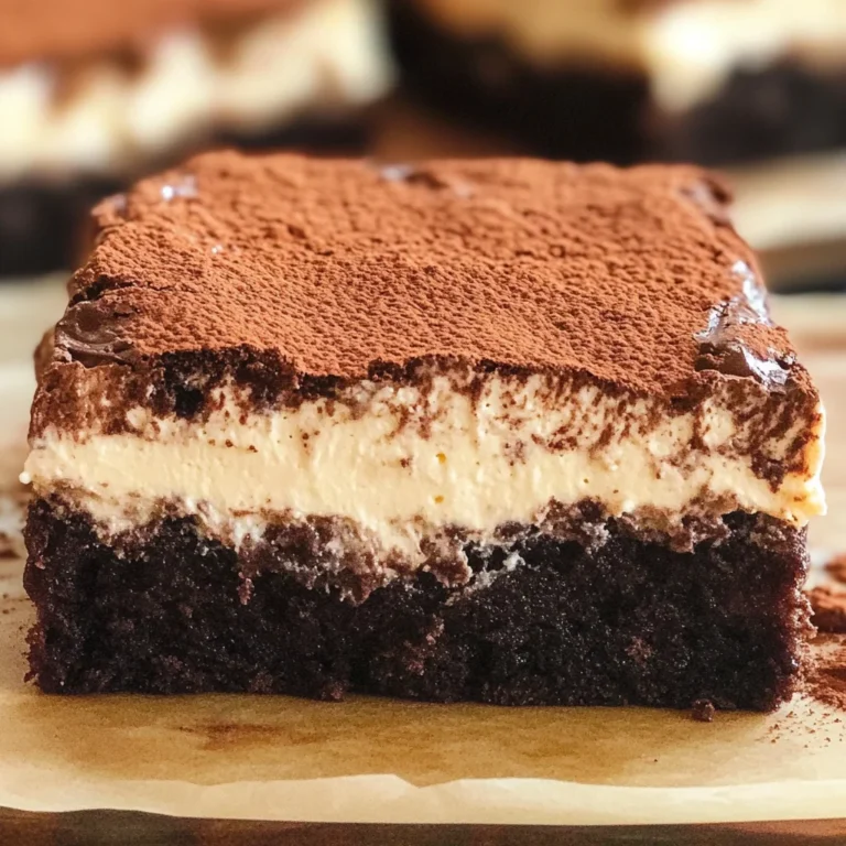 Tiramisu Brownies