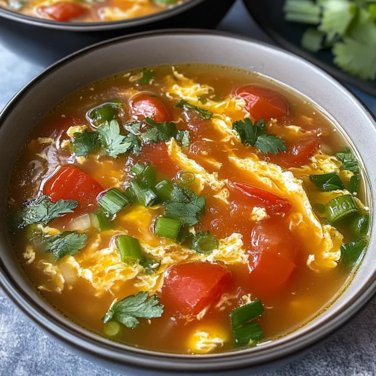 Tomato Egg Drop Soup