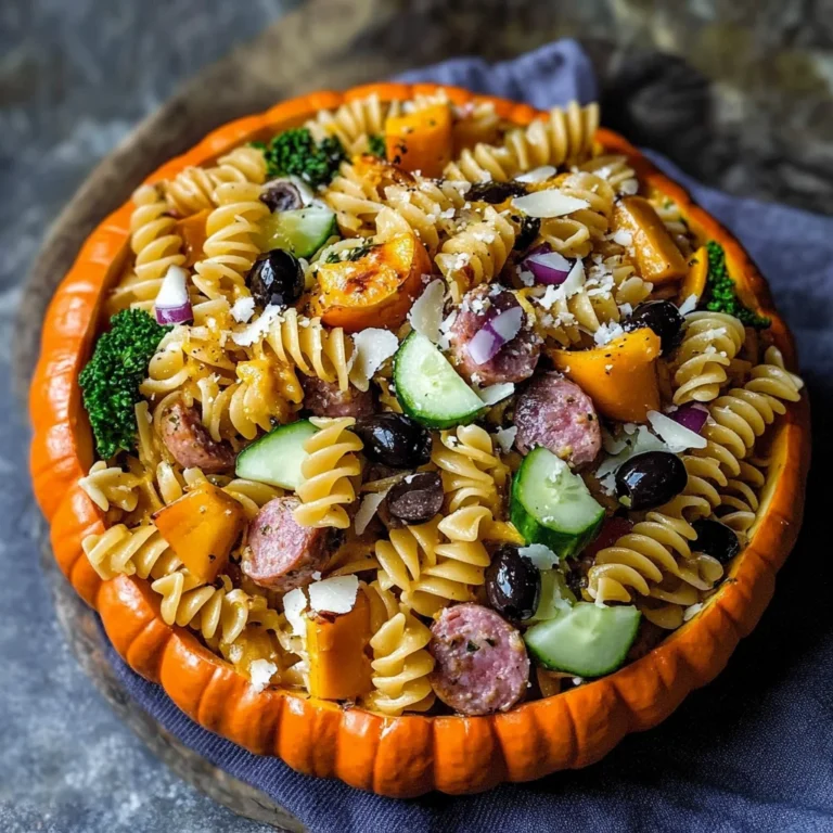 UpChuckin' Pumpkin Loaded Pasta Salad