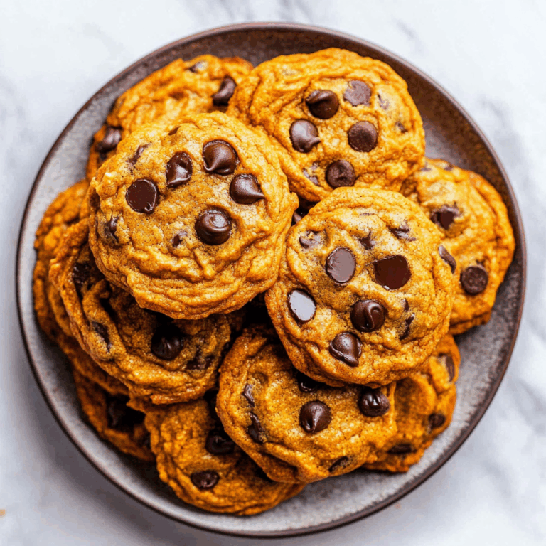 Chewy Pumpkin Chocolate Chip Cookies
