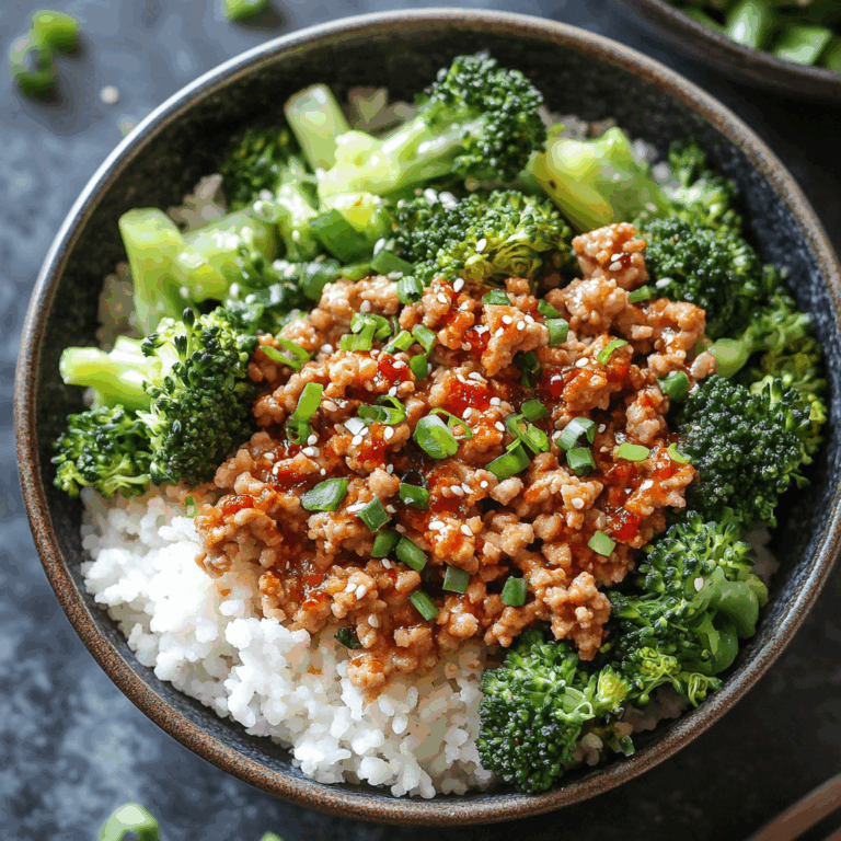 Sweet and Spicy Ground Turkey & Broccoli Bowls: An Incredible, Flavorful 7-Ingredient Weeknight Meal