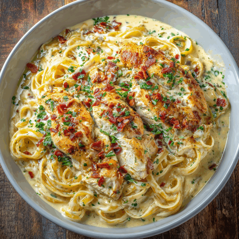 Spicy Garlic Chicken Linguine in Cheddar Parmesan Cream