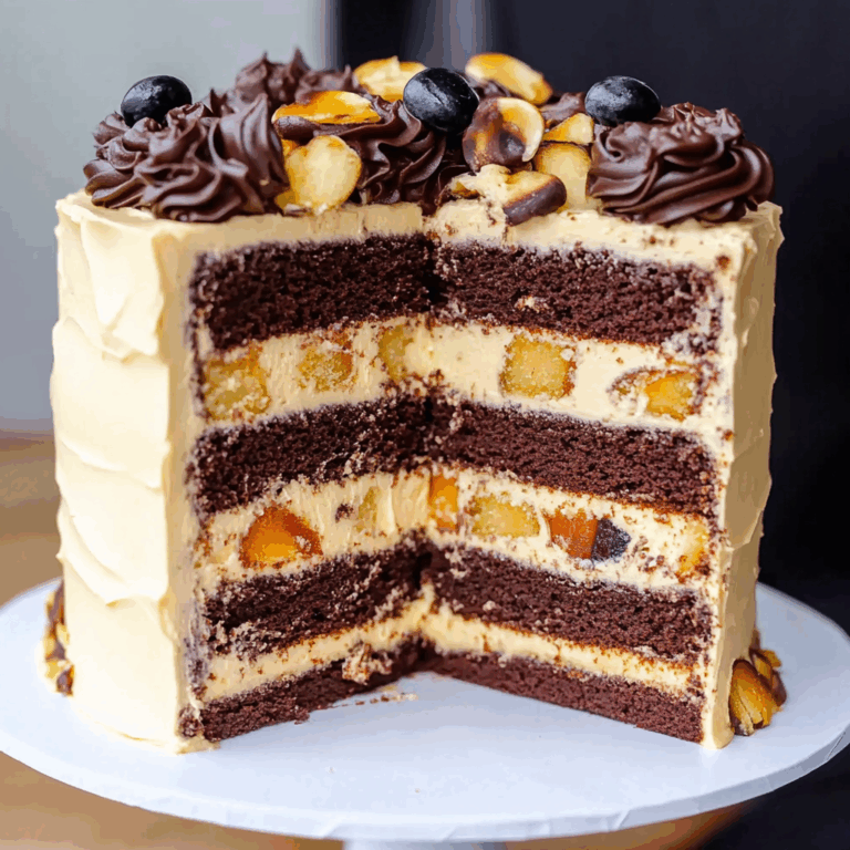 Chocolate Snickers Cake
