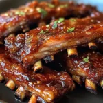 Charred Sticky Lamb Ribs Glazed with Harissa, Maple & Smoked Paprika