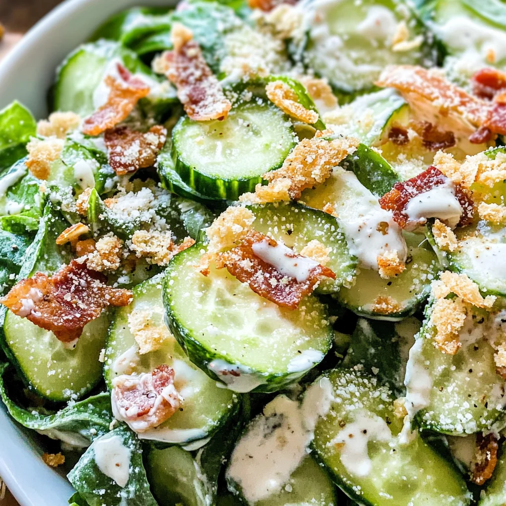 Cucumber Caesar Salad