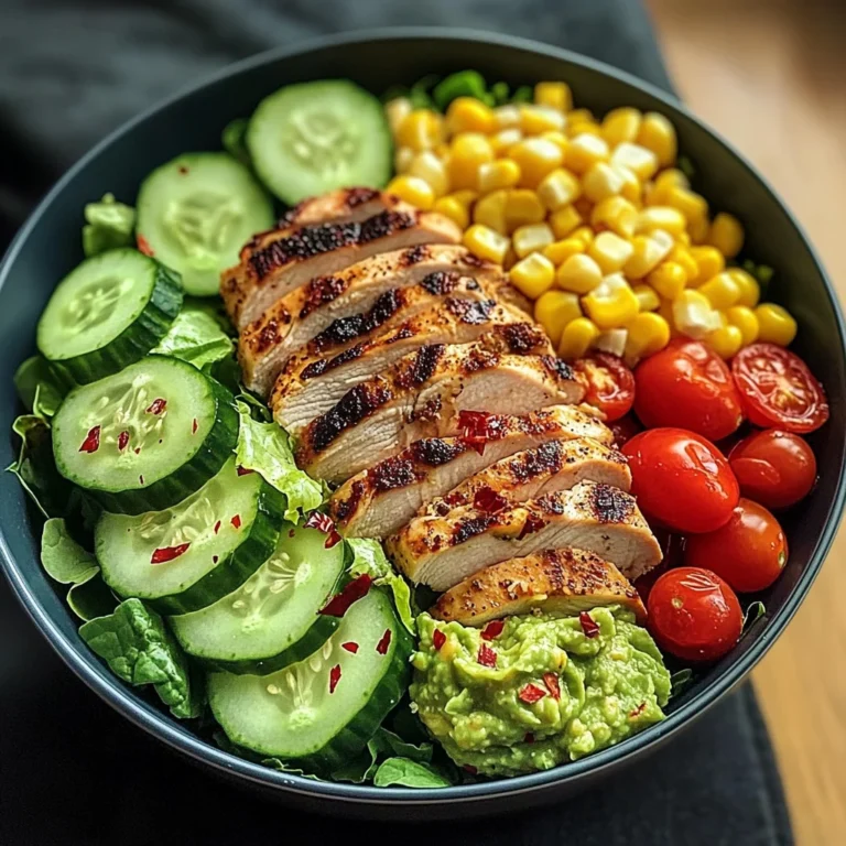 Grilled Chicken Bowl with Veggies & Guacamole
