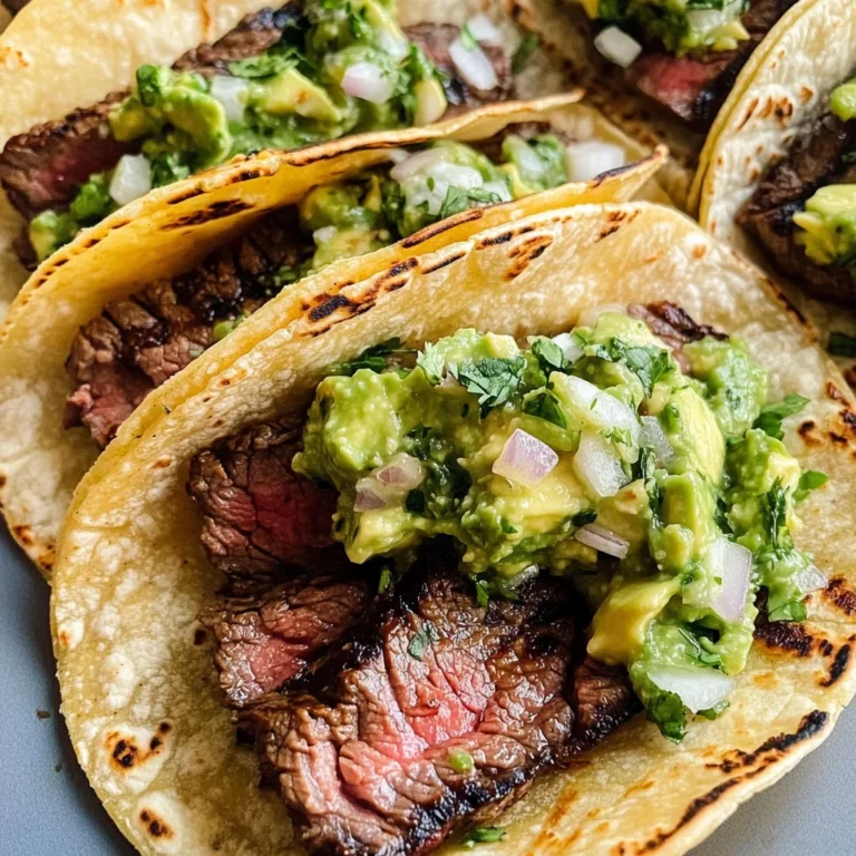 Grilled Steak Tacos with Avocado Salsa