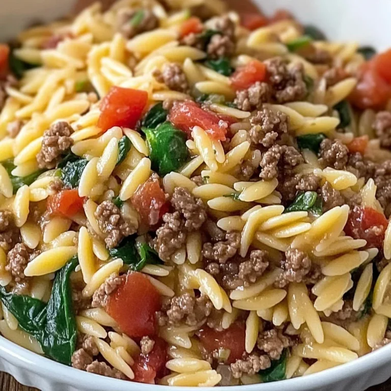 Ground Beef Orzo