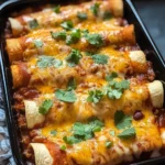 Ground Turkey Black Bean Enchiladas