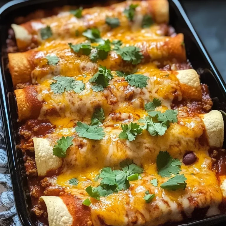 Ground Turkey Black Bean Enchiladas